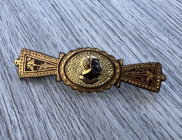 Broche En émaux Sur Cuivre Limoges - Signée Juliette Euzet - Décor Floral Bleu - Occasion