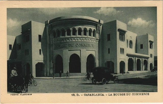 CPA AK MAROC CASABLANCA - La Bourse du Commerce (125327)
