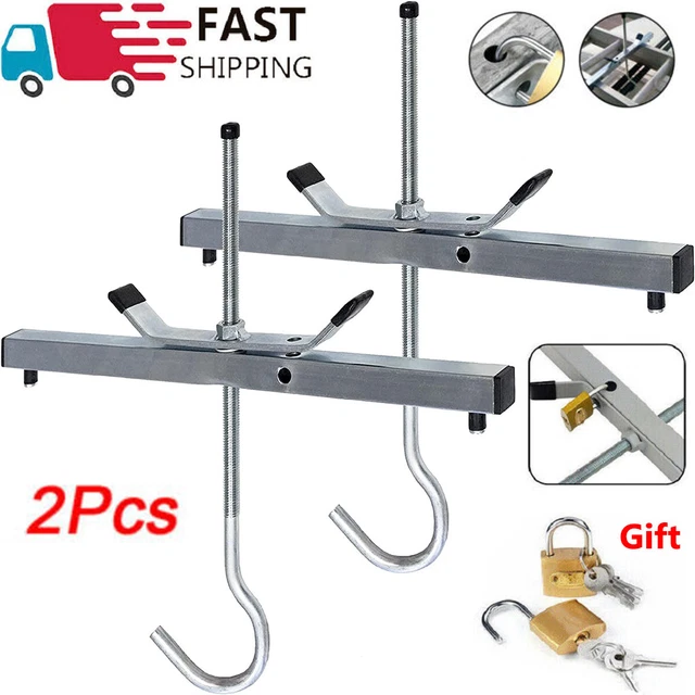 Voche® Universal Lockable Heavy Duty Roof Rack Ladder Clamps – 2pc – LCLAMP-VO-247