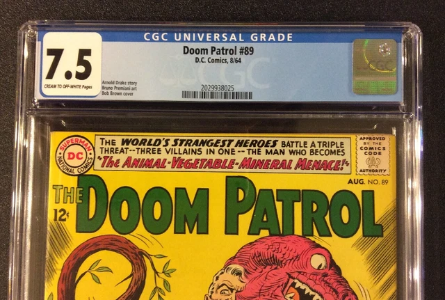 DOOM PATROL #89 Comic CGC 7.5 DC 1964 Silver Age ANIMAL VEGETABLE MINERAL MENACE 2