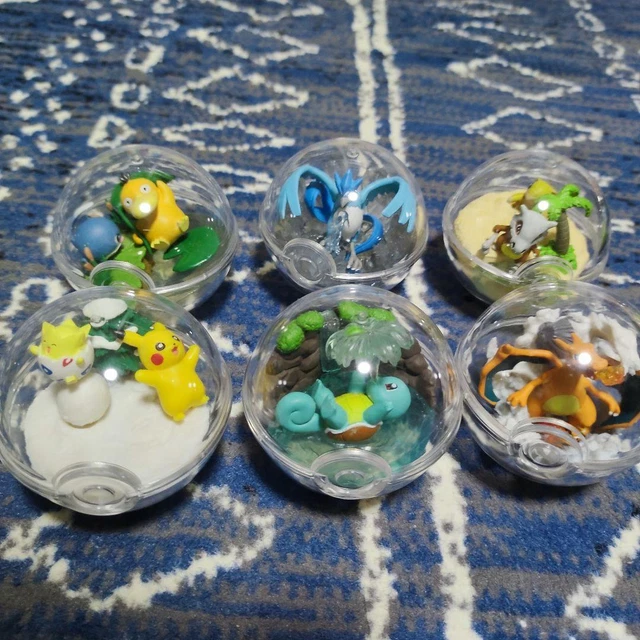 LOT 6 - Pokemon Figure Terrarium Collection 2 All Types Complete Set G34814