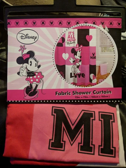 Minnie Mouse Fabric Shower Curtain
