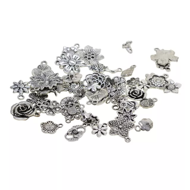 100g Tibetischen Silber Gemischte  Charms Anhänger Schmuck Machen Zubehör