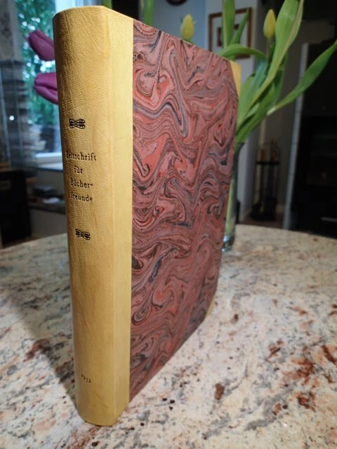 ZEITSCHRIFT FÜR BÜCHERFREUNDE: BIBLIOPHILIE, 3.Folge, 1. JG, 1932, Handeinband