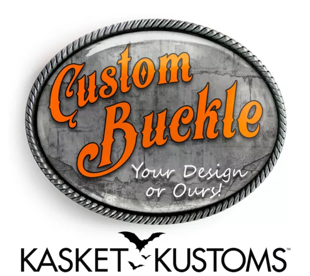 Custom Belt Buckle - Personalized Image Design Handmade Artisan Belt Buckle