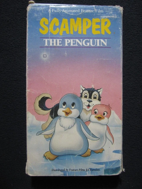 SCAMPER THE PENGUIN VHS Tape 1992 Fully Animated Family Feature Film £8 ...