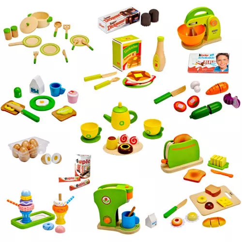 Kinderküche Holzküche Kaufladen Holz Spielzeug Spielküche Obst Gemüse Zubehör