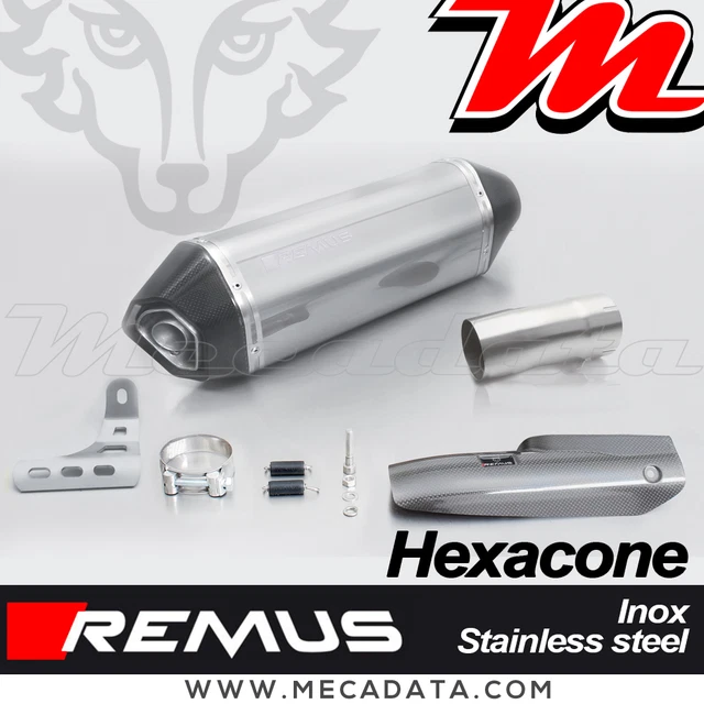 Silencieux Remus Black Hawk Inox Pour BMW R 1200 R (2018) – Noir Avec Pare-chaleur