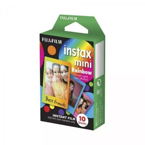 Fujifilm Película Mini Instax Rainbow De 10 Pose Bordes Colorido