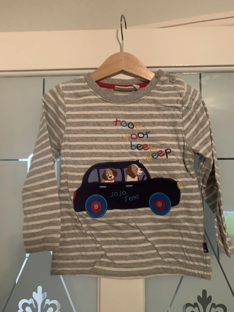 T-Shirt A Maniche Lunghe Ragazzi Jojo Mamma Bambini In Taxi Età 3-4 Anni In Ottime Condizioni