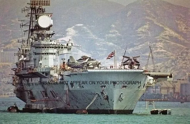 Royal Navy Aircraft Carrier Hms Eagle At Hong Kong On 4 June 1966