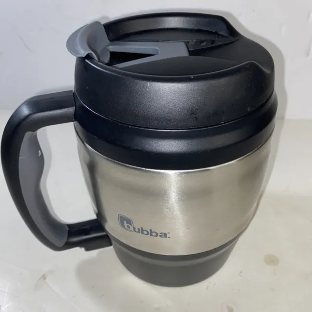 Bubba Classic Insulated Thermo Travel Mug Thermos Cup  52 oz, Grey & Silver