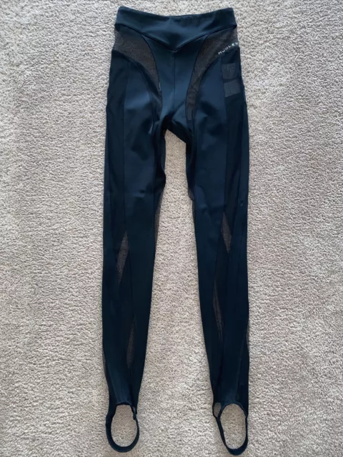 Mugler H&M Sheer Spiral Leggings Blk/Blk Size:S (Euro 34) NWT