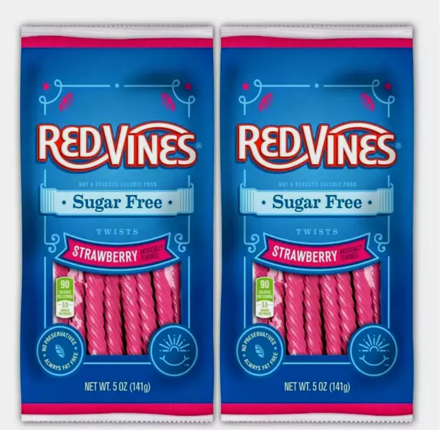 Red Vines Sugar Free Strawberry Twists 2 Pack ]