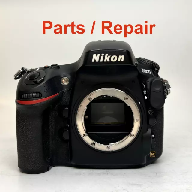 NIKON D800 36.3MP FX Digital SLR Camera Body【Parts or Repair】 Y013