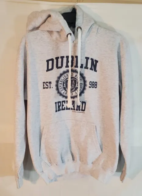 Irish Connexxion Hoodie Men’s Size Large Gray "Dublin Ireland" Sweatshirt