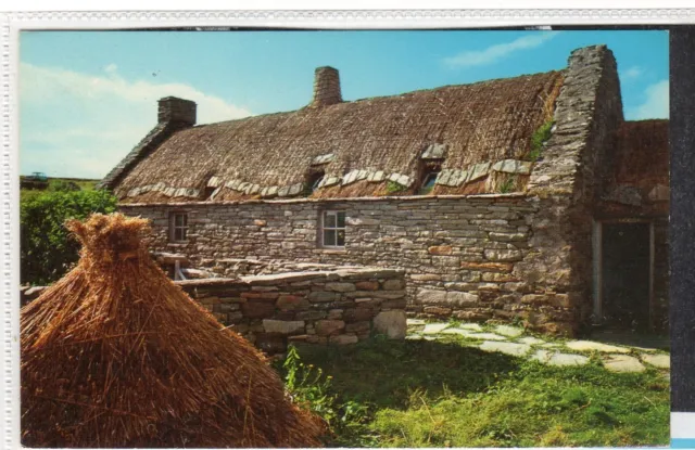 SHETLAND CROFT, DUNROSSNESS: Shetland Isles postcard (C12338)