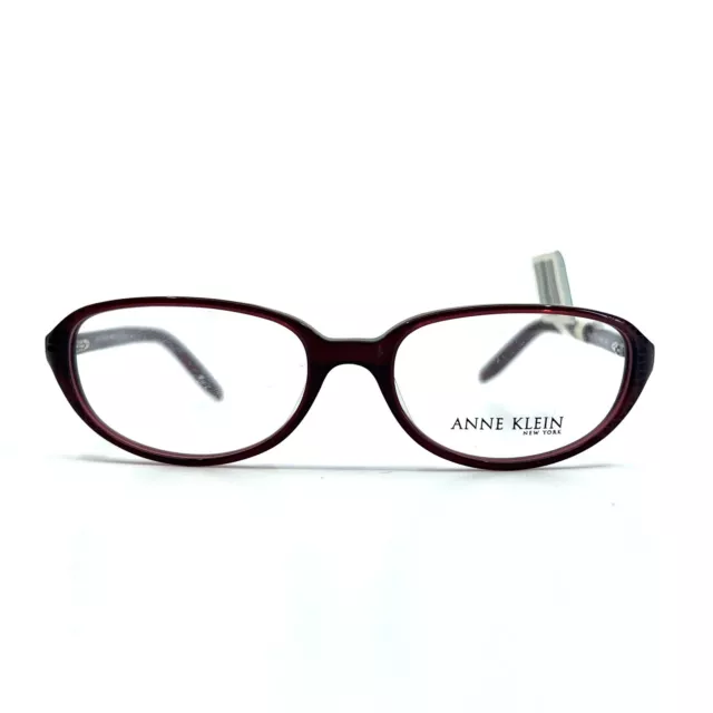 Anne Klein AK8041 128 Eyeglasses Red Oval Full Rim Womens Frames 51[]16 135mm