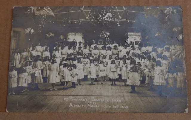 Postcard Adelphi House Convent School Salford Fthr Sheanans Silver Jubilee 1908