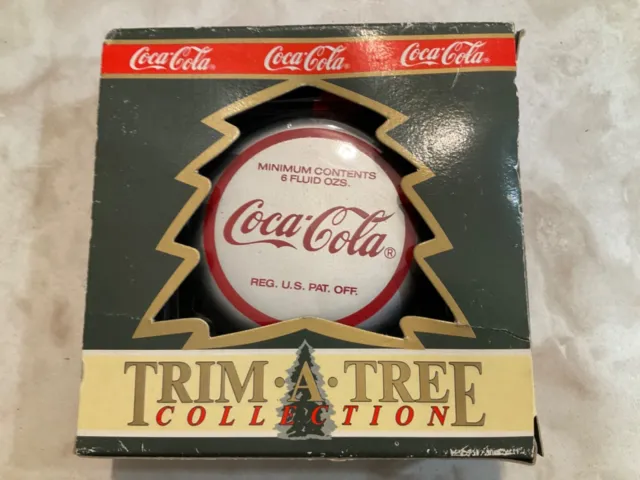 Coca Cola Trim A Tree Collection  "Bottle Cap” 1990 Ornament