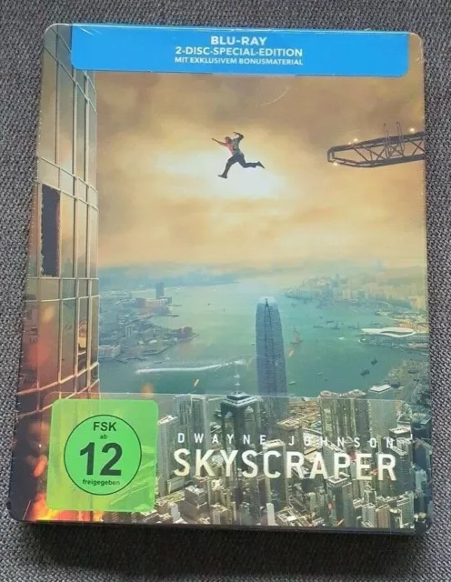 DWAYNE JOHNSON "SKYSCRAPER" LIMITED EDITION 2-DISCs NEU&OVP NEW STEELBOOK Bluray