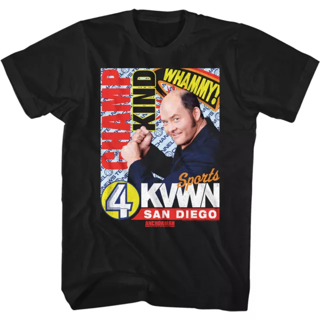 Anchorman Champ Kind Channel KVWN Sports San Diego Men's T Shirt Movie Merch