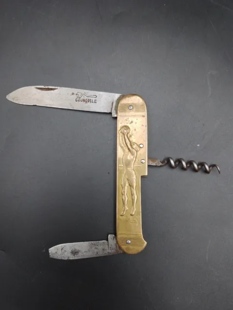 Couteau Pêcheur - Port - 3 Pièces (2 lames + 1 tire-bouchon) 6,5 cm -  Coursolle