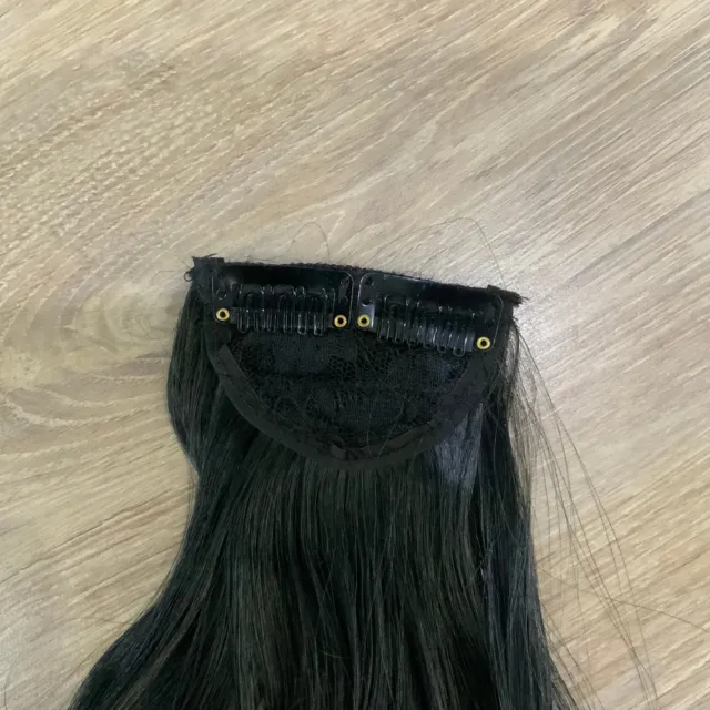 LULLABELLZ Magnifique Extensions Cheveux Noirs de Jais Ondulé Naturel 5 Pièces 3