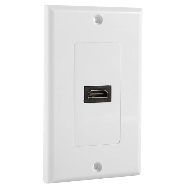 1 Port Gold Plated With Ethernet Wall Plate Face Cover For Home Theater US