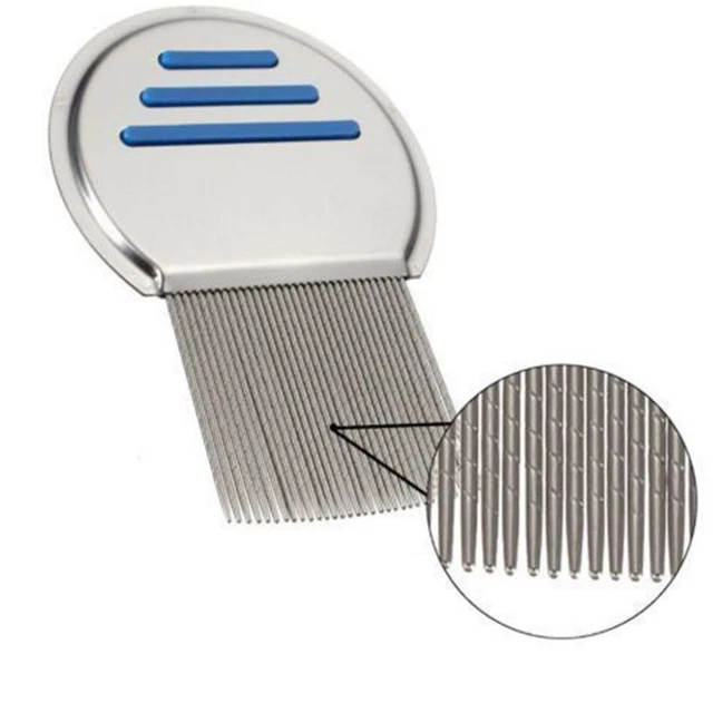Lice Treatment Comb For Head Lice/Nit Lice Flea Removal Stainless Steel Lin
