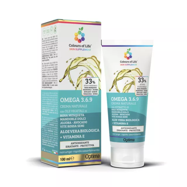 Omega 3 6 9 Crema Natural 100ml Ultra Crema Hidratante Optima Naturals