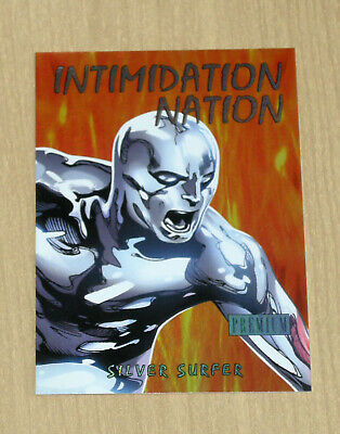 2013 UD Marvel Fleer Retro Intimidation Nation insert card SILVER SURFER #6