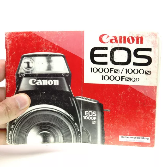 Canon EOS 1000FN 1000N QD User's Instructions Instructions for Use DE