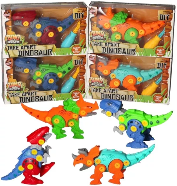 2x Take Apart Dinosaur Toys Creative Educational Dino Building Construction Toys