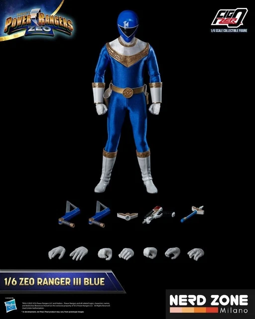THREEZERO POWER Rangers Zeo FigZero Action Figure 1/6 Ranger III