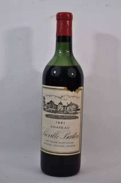 Vin -  1 Bouteille - Château Léoville Barton - Cru Classé - 1961