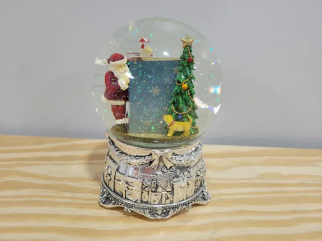 Kirkland Christmas Musical Water Snow Globe w/ Photo Frame