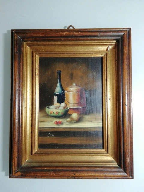 olio su cartoncino telato