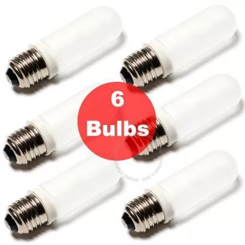 6 PACK - 250W ES27 Screw fit Studio Lamp Modelling Bulb 2700K-3200K