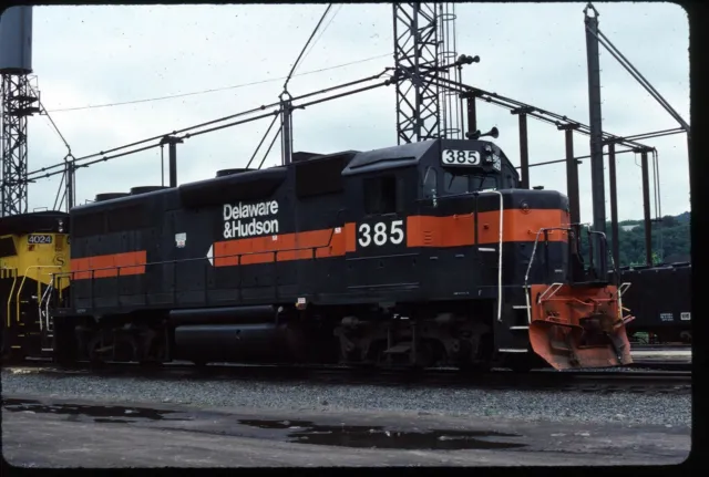 Original Rail Slide - DH Delaware & Hudson 385 Binghamton NY 7-6-1989