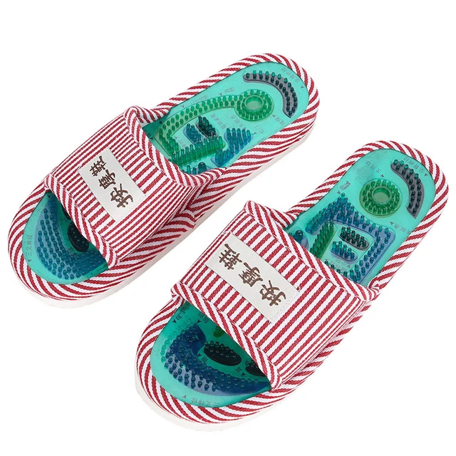 Acupoint Magnetic Therapy Massage Slippers Healthy Feet Care Massager IDS