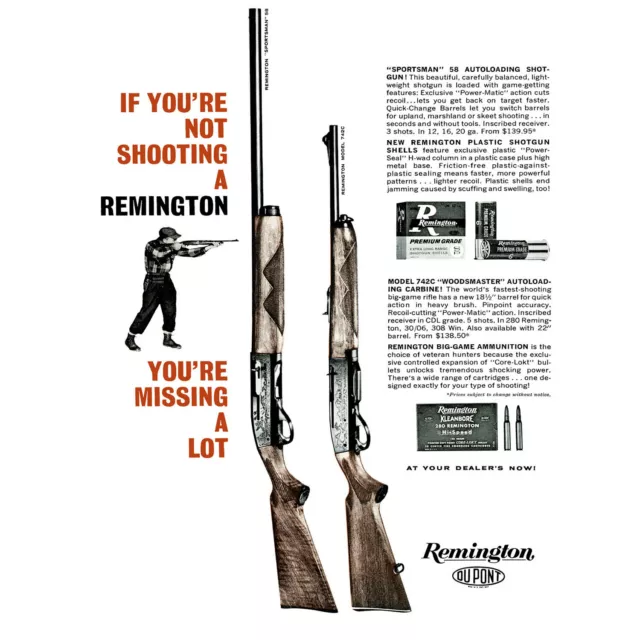 Advert Gun Weapon Shotgun Nra Hunting Usa 30X40 Cms Fine Art Print Art Poster Bb