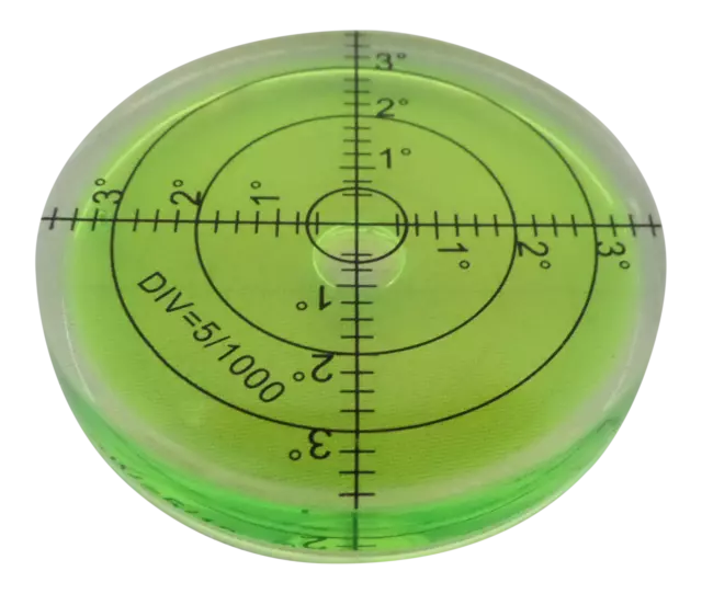 Semi Transparent Spirit Bubble Surface Level Round, Circular Caravan Bulls Eye