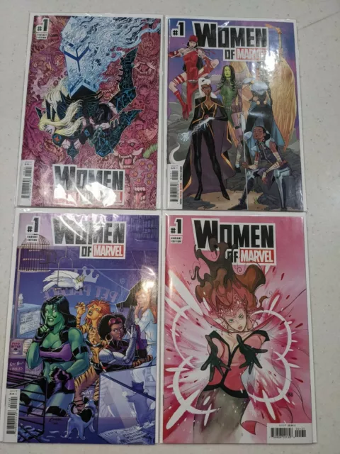 Women of Marvel #1 - set of 4 different covers