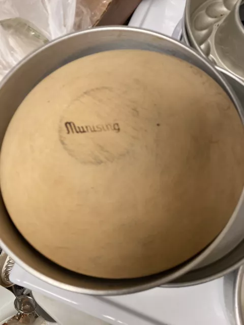 Vintage Signed  Munising 9" Oval Wooden Bowl