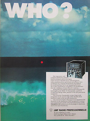 6/1979 PUB LMT AVIONICS RADAR THOMSON-CSF BELUGA DETECTION SYSTEM ORIGINAL AD 