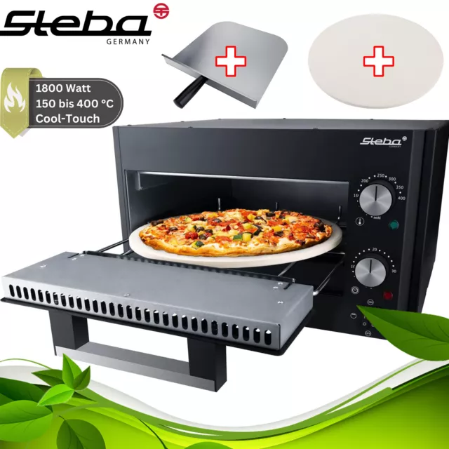Steba Pizzaofen Pizzamaker 1800 WATT Power Pizzabäcker elektrisch Grillofen Back