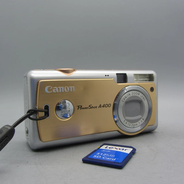 Canon PowerShot A400 ゴールド/シルバー PC1080 Amazon.com : Canon PowerShot A400 3.2MP Digital Camera with