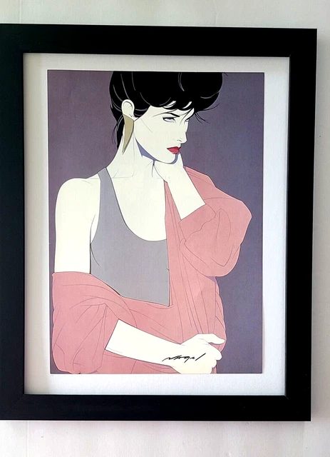 Patrick Nagel + Beautiful + Signed Print + Framed Patrick Nagel + Beautiful + Signed Print + Framed