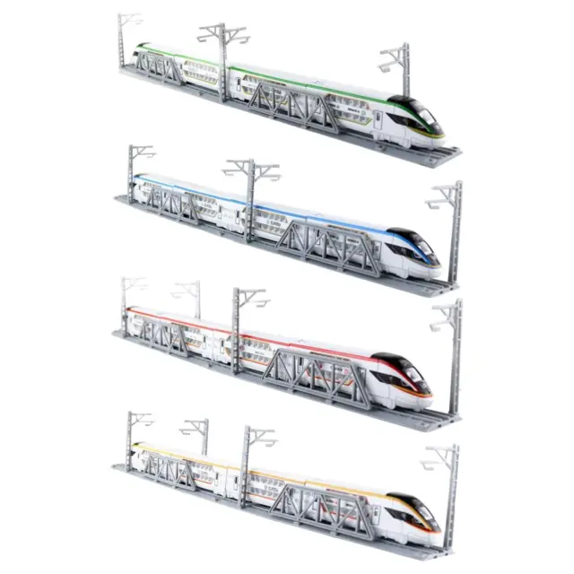 High-Speed Rail Toy Pull Back High Simulation Resistant to Fall Subway Toy for